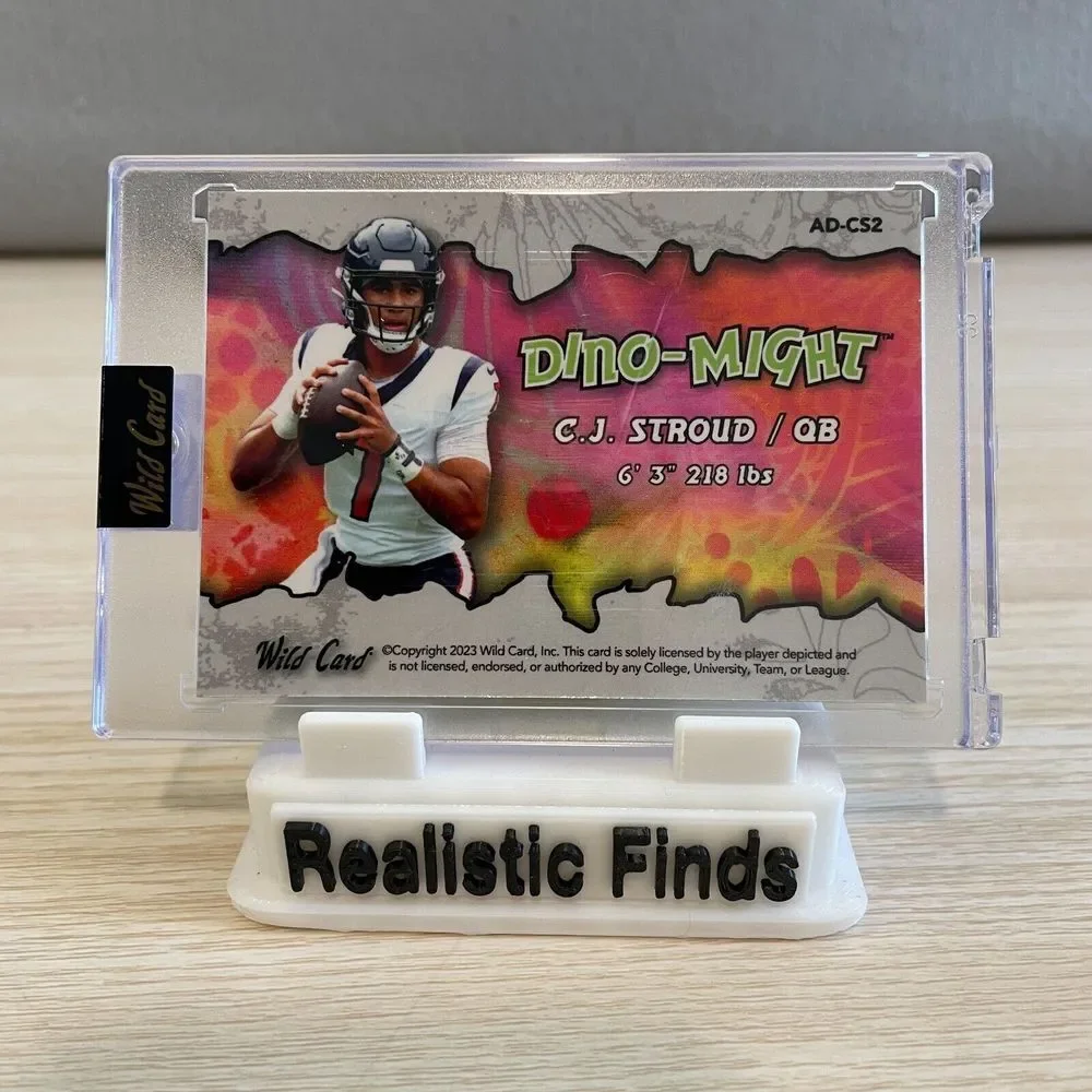 2023 Wild Card Alumination C.J. Stroud QB Dino-Might Rookie Card‎ 1/5 Texans - Picture 2 of 2